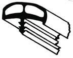 Luftgepolstertes Kantenschutzprofil - mittelgrau