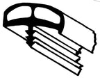 Kantenschutzprofil mit einseitiger Nase - silber