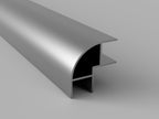 Alu-Möbeleckprofil 2,2m beidseitig offen R1silber Aluminium