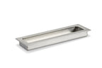 Griffschale Edelstahl, 145x50x15mm, EinbaumaÃ:135 x 37mm xT13mm