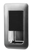 TÃ¼rschloss 36x59mm chrome brushed/schwarz TÃ¼rstÃ¤rke 12-18mm