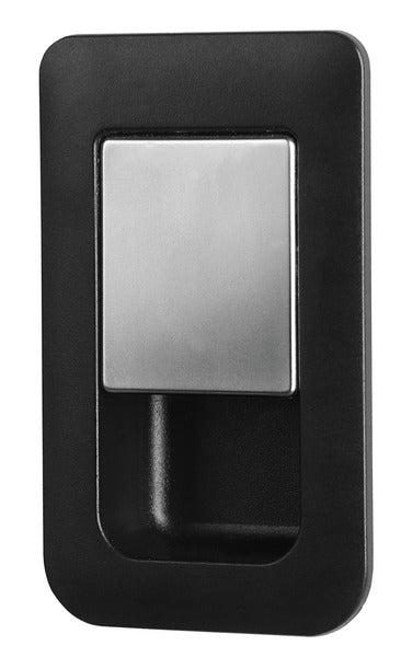 TÃ¼rschloss 36x59mm Matt Schwarz/Chrom TÃ¼rstÃ¤rke 12-18mm