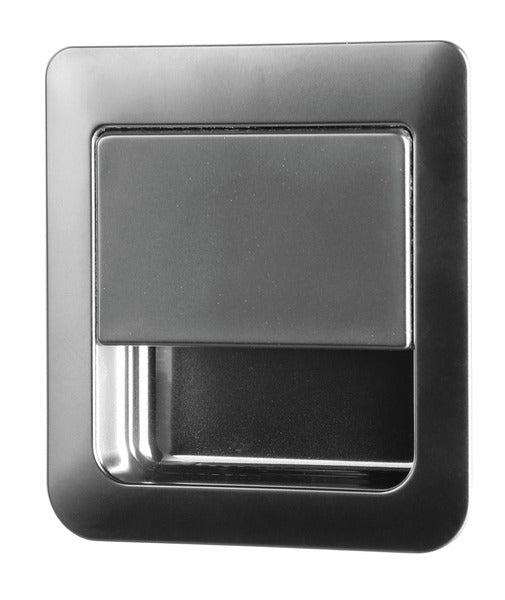 Schnappschloss 55 x 59 mm für Türstärken 12 - 18 mm - Chrom matt
