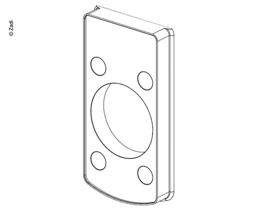 Zadi Türschloss-Distanzplatte für Wandstärke 13mm für Art.-Nr. 52601 / 52602