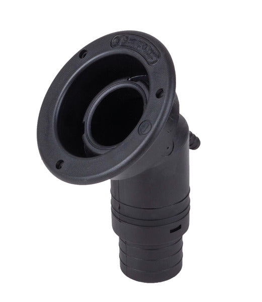 Einfüllstutzen Ã50mm, lang, schwarz, Tankstellensymbol