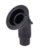 Einfüllstutzen Ã50mm, lang, schwarz, Tankstellensymbol