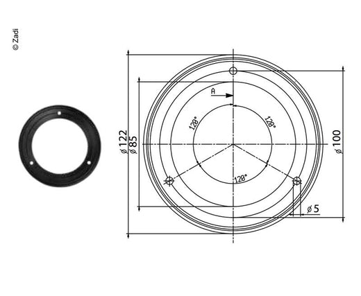 Zadi Gummidichtung für 123x84mm Filter schwarz