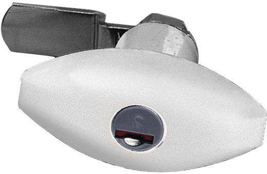 STS Kofferklappenschloß Ellipse - Weiß