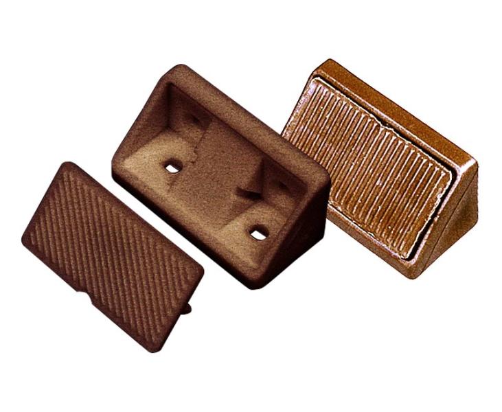 Möbelverbinder mit Kappe, braun. 10 Stk. SB-verpackt