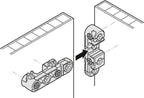 Ixconnect-Möbelverbinder schwarz 25Stk. Universalverbinder