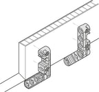 Ixconnect-Möbelverbinder schwarz 25Stk. Universalverbinder