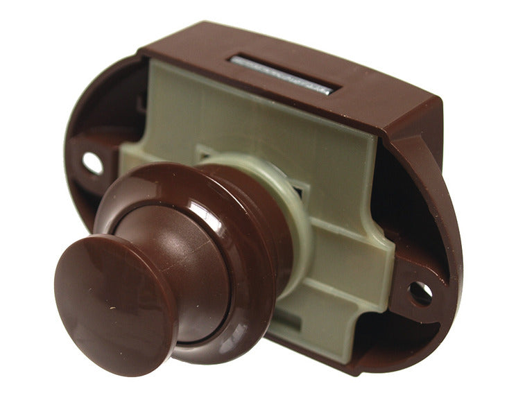 Push Lock - MöbelschloÃ Braun