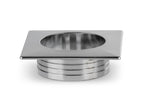 Quadratische Möbelgriff Rosette - Für 19 mm Holzstärke</p><p><br>