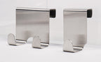 Hakenset silber 3Stück, zum einhängen an Türen, Caravanfenster, <2cm