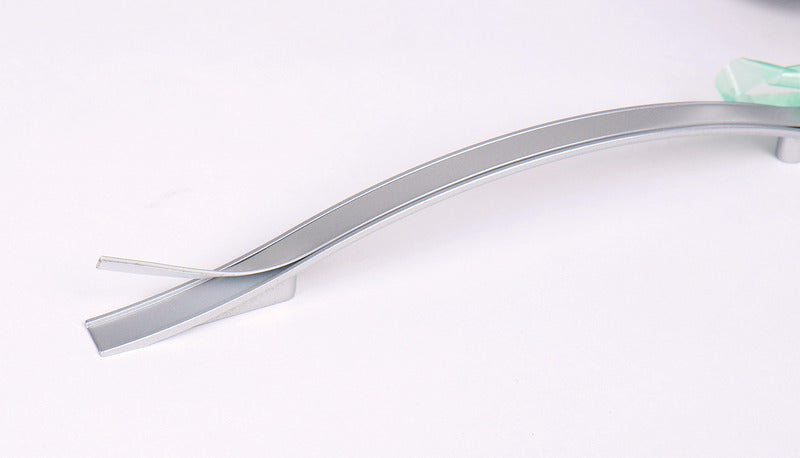 Schrankgriff silber, matt lackiert, länge 160mm
