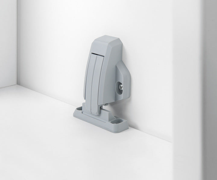 Klappenschloss Push Latch mit SchlieÃblech, grau