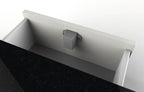 Push Lock - Druckknopf,schwarz matt,eckig,inkl.Schloss