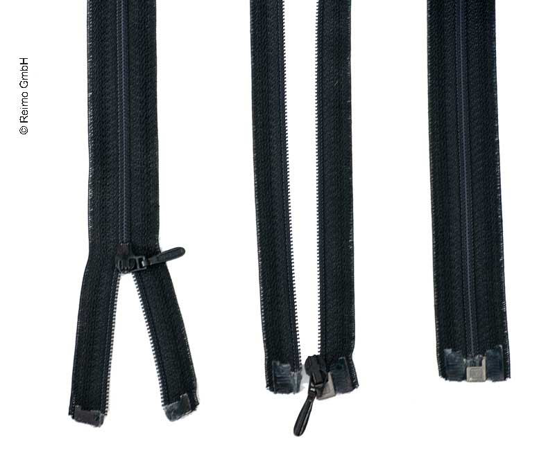 ReiÃverschluss 130cm, teilbar - aushakbar in schwarz, Kunststoff