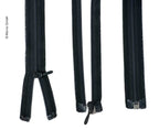ReiÃverschluss 130cm, teilbar - aushakbar in schwarz, Kunststoff