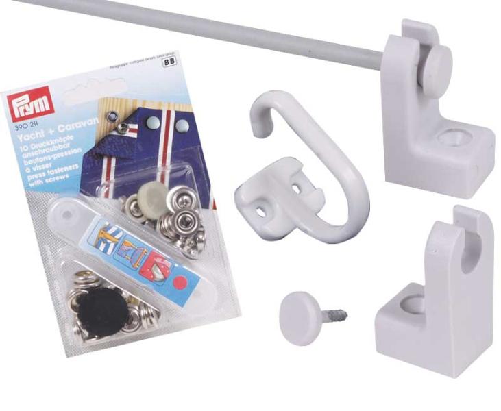 Gardinen-Befestigungs-Set incl. 12m Spannfix