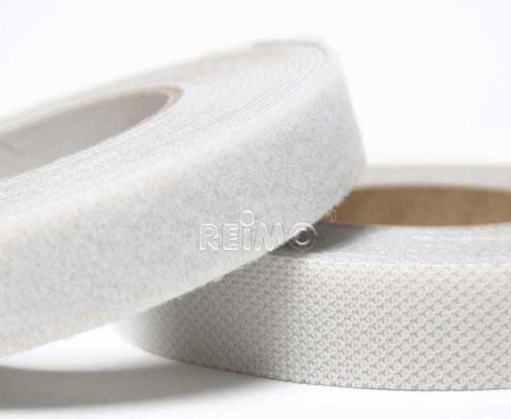 Klettband selbstklebend - Weiß - 20 mm Breite - 5 m