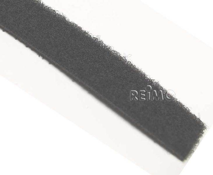 Klettband Flausch-Anteil - 10 mm Breite - Grau - 5 m