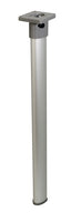Gelenktischfuß - Gelenk oben - Mattsilber - 675 mm