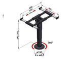 Liftgestell-Höhe 342-712 mm - Anthrazit
