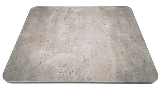VIERT Leichtbau-Tischplatte - Oberseite Beton-Optik - Unterseite weiß matt - Kanten Beton-Optik - Klein
