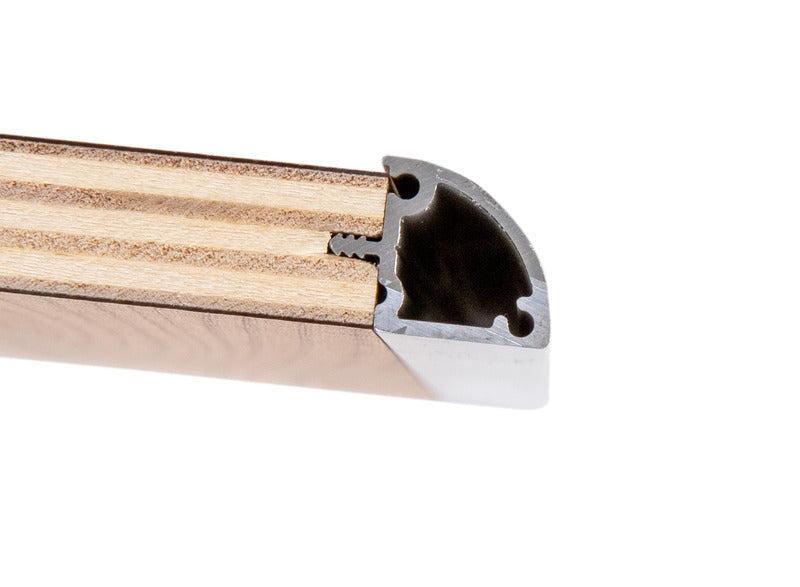 Möbel Abschlussprofil Alu eloxiert 15mm, Stab 2,2m