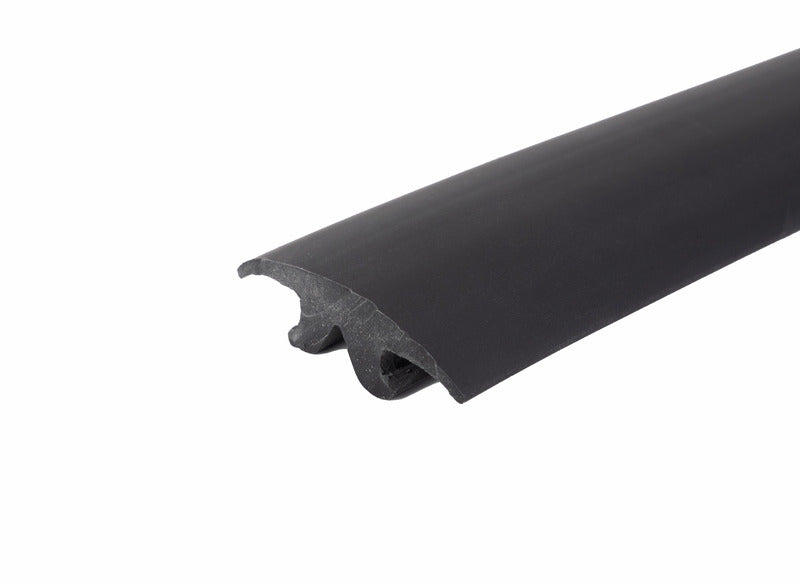 Abdeckprofil Airline-Schiene, Kunstst.flexibel,25m,schwarz,glatt30mm
