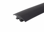 Abdeckprofil Airline-Schiene, Kunstst.flexibel,25m,schwarz,glatt30mm