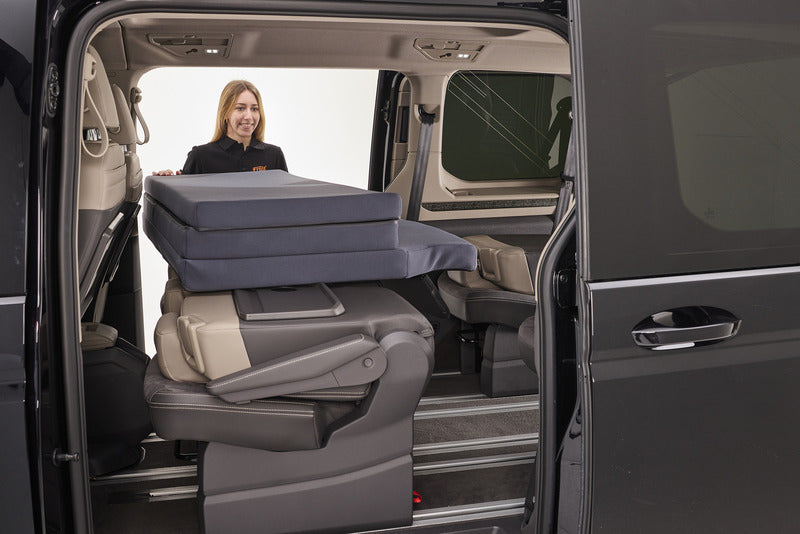 Froli Schlafmodul VW Multivan T7, anthrazit, klappbar, 202x130x7,5cm