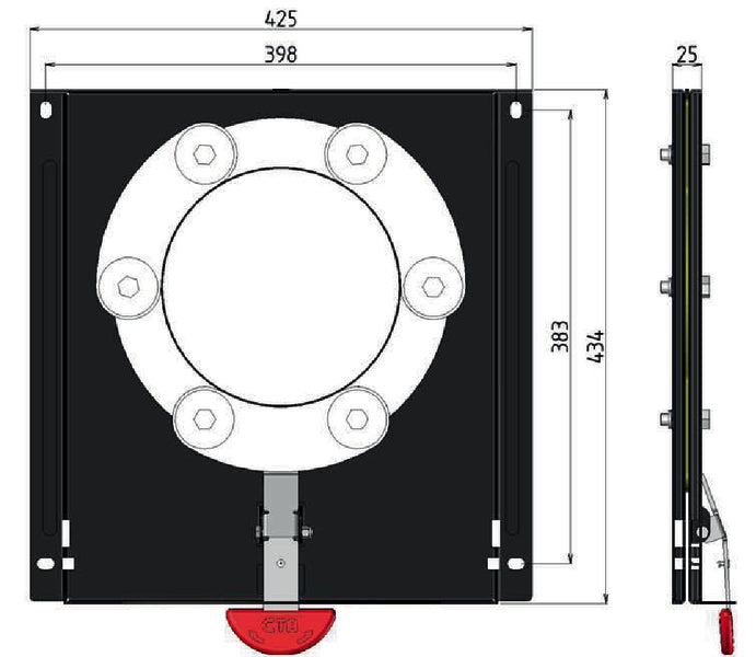Drehkonsole VW T5/T6/T6.1 Gen3 gemäÃ GSR2