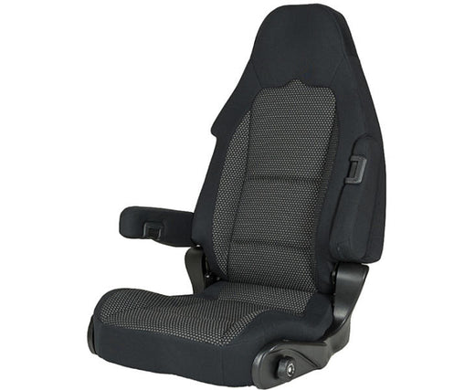 SPORT Pilotensitz S 10.1, Bezug Ara schwarz/grau f. Beifahrerseite