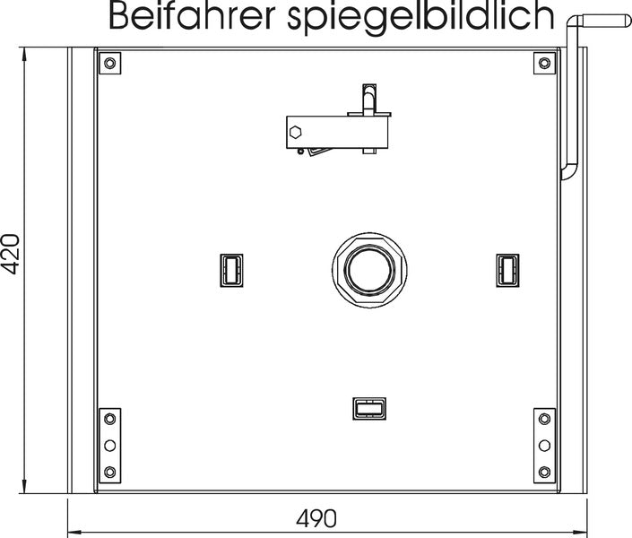 Drehsitz für original Fahrersitz - Fiat Ducato ab Baujahr 07/2006 - Mit TüV