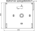 Drehsitz für original Fahrersitz - Fiat Ducato ab Baujahr 07/2006 - Mit TüV