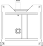 Drehsockel für Originalsitz Mercedes Sprinter - VW Crafter Baujahre 2006 - 2016