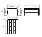 Easy Bed Klappbett-Mechanismus mit Teleskopbeinen für Kastenwagen
