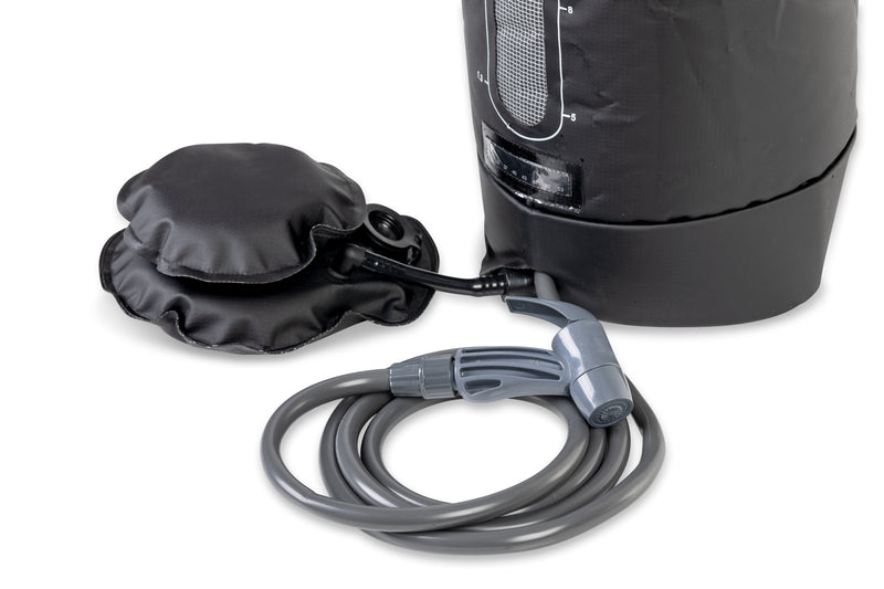 Campingdusche 20l Wassertank inkl. Fußpumpe, Duschkopf, Schlauch