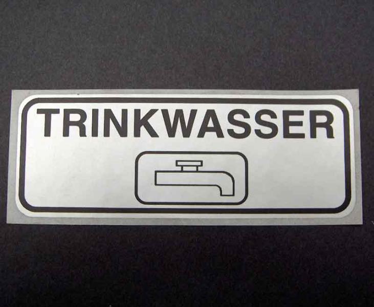 Aufkleber - Trinkwasser