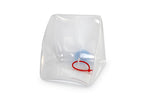 Faltkanister 5L, transparent, 18x18x18+ 4cm, Deckel+Hahn blau