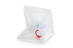 Faltkanister 5L, transparent, 18x18x18+ 4cm, Deckel+Hahn blau