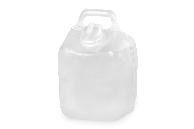 Faltkanister 10L,transparent, 23x21x36cm,Öffnung 3cm,Deckel weiß