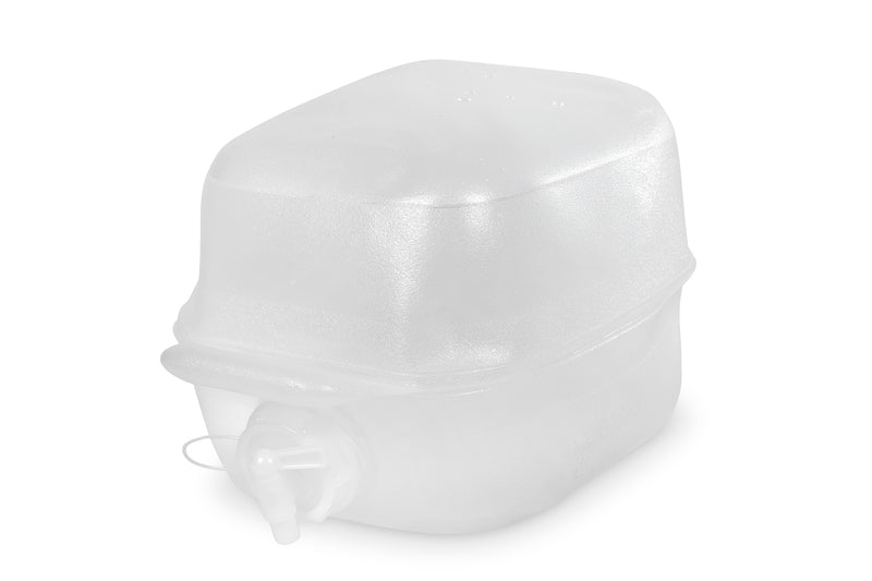 Faltkanister 10L,transparent, 23x21x36cm,Ãffnung 3cm,Deckel weiÃ