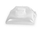 Faltkanister 10L,transparent, 23x21x36cm,Öffnung 3cm,Deckel weiß