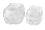 Faltkanister 10L,transparent, 23x21x36cm,Öffnung 3cm,Deckel weiß