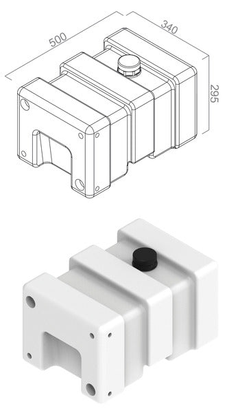 Trinkwasserkonformer Universaltank - 33 l