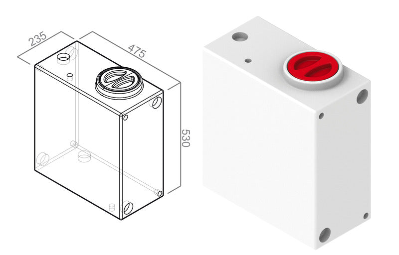 Trinkwasserkonformer Universaltank - 52 l