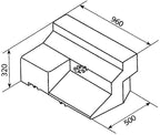 Wassertank 80l, Ducato/Boxer/Jumper Bj.94-06